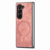 Para Samsung Z Fold 7 Magnético Retro Plegable Z Fold 6/5/4/3 Carcasa Trasera de Teléfono