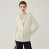 Cárdigan de Cachemir con Cremallera y Capucha 2026 Otoño/Invierno Nuevo para Mujer Camisa Base de Punto Trenzado Elegante Holgado Adelgazante Abrigo