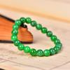Fabricante Mayorista de Pulseras de Cuentas de Barril de Jade Verde Seco, Pulseras Amuleto de la Suerte de Jade Dragón de Hierro, Regalos de Joyería de Jade