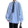 Camisa de alta calidad de estilo frío de primavera y otoño para hombre, diseño de corbata con sentido de nicho, camisa deportiva casual elegante de manga larga Ruan
