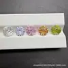 Pedras Strass para Unhas Corte Fogos de Artifício Zircônia Redonda Formato Crisântemo Pedras Soltas Artificiais Venda por Atacado