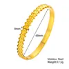 Joyería Europea y Americana Pulsera de Acero Inoxidable Rayas Retorcidas Lujo Accesible Gama Alta Chapado en Oro de 18K Pulsera Abierta de Acero de Titanio para Mujer