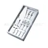 Conjunto de utensílios para assar faca e garfo de aço inoxidável prato vela combinação sete em um faca e garfo de sobremesa de aniversário + logotipo