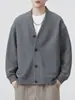 Ropa para Hombre Fengshe / Nuevo Cardigan Retro Japonés de Punto Waffle para Hombre Chaqueta de Manga Larga Sudadera de Corte Holgado