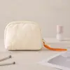 Nuevo neceser de maquillaje de media luna con lazo, bolsa de almacenamiento de cosméticos para viajes al aire libre, bolso de mano portátil de alta gama