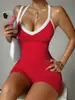 Conjunto de yoga transfronterizo con top sin mangas de espalda cruzada y conjunto de shorts, diseño sexy de espalda descubierta para uso al aire libre, sujetador de yoga fitness Pilates para mujer