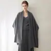 Bufanda Konsaini 100% Cachemir, Chal Oversize, Unisex, Versátil, Calentador de Cuello Tejido Cálido, Estilo Otoño e Invierno