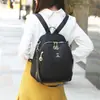 MDOXHIDE Bolsa Feminina Nova Três Usos Moda Mochila Feminina Mochila de Tecido Oxford Versátil Viagem Lona Mochila Escolar