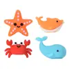Fornecimento exclusivo transfronteiriço de tampas de caneta de animais marinhos de borracha macia de PVC, protetores de ponta de caneta de material escolar para estudantes com figura 3D personalizável