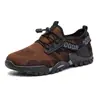 Sapatos de caminhada masculinos para atividades ao ar livre transfronteiriços, sapatos esportivos modernos europeus e americanos, sapatos de malha respiráveis confortáveis antiderrapantes para vadear para trekking masculino