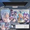 Mouse Pad Anime Extra Grande Tipo Desenho Animado Escritório Jogo E-Sports Transferência de Calor Antiderrapante Protetor de Mesa Estilo Anime