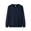 Sudadera de Punto con Cuello Redondo de Moda Nueva Primavera 2026 para Hombres y Mujeres, Color Sólido Casual Holgada Estilo Deportivo Manga Larga Estilo Pareja