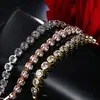 Moda Europeia e Americana Pulseira com Inlay de Zircônia AAA Banhada a Ouro Feminina Temperamento Simples Joias de Zircônia Acessórios de Fábrica de Origem Lote