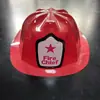 Sombrero de Alarma de Incendio Rojo Transfronterizo Sombrero de Bombero Sombrero de PVC Material Sombrero de Juguete para Niños Sombrero para Fiesta Escenario