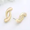 Brincos Europeus e Americanos Transfronteiriços Ins Simples Retrô Temperamento Fashionável Nicho Personalidade Design Único Forma Irregular Brincos para Mulheres