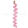 Extensões de Cabelo Ondulado Cruzadas, Perucas Estilo Europeu e Americano em Forma de Cobra, Extensões de Cabelo Ondulado Grande para Mulheres, Peruca de Crochê Trançada de Fibra Sintética