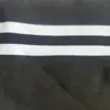 Uniforme Escolar Uniforme de Baseball Listrado Preto e Branco com Punho Mesclado Gola com Barra Canelada Tecido Canelado Calibre 14 Moda