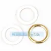 Accesorios para joyería DIY cobre puro nariz de cerdo goteando conector de doble agujero tamaño grande pequeño Rosa Rojo Rosa