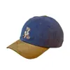 Gorra Infantil 2024 Nuevo Color Combinado Oso Marrón Primavera y Otoño Pana Mostrando la Cara Pequeña Ins Moda Marca Gorra de Béisbol para Hombres