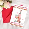 Tarjeta de felicitación grande de San Valentín transfronteriza nueva con juego de sobres estilo Ins, variedad de postales de bendición romántica