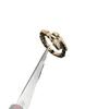 Anillo de hueso de serpiente BV de alta versión con diamantes completos para mujer, oro rosa de 18k a la moda con forma de serpiente, viento frío de alta gama, fabricantes en nombre del cabello