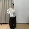¡Nicho de estilo coreano! Colección Otoño 2026: Camisa Elegante, Versátil y Relajada de Manga Larga para Mujer, Perfecta para el Trabajo