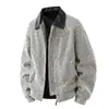 Chaqueta de solapa nueva para hombre de primavera, moda coreana, juvenil, a la moda, estilo universitario, versátil, holgada, chaqueta transfronteriza
