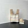 Bolsa Tricotada com Senso Avançado Nova Bolsa de Pulso de Desenho Animado Bolsa de Férias Bolsa de Mão Nicho Versátil Bolsa de Mão Bolsa de Presente