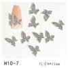 Nova Arte de Unhas Tendência Borboleta Acessórios Dourados Luxo Leve Tridimensional Versátil Laço Metal Folha de Ouro Decoração de Unhas