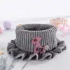 Bufanda de Cuello Cálida de Dibujos Animados para Niños de Otoño e Invierno Bufanda de Cuello Tejida Resistente al Frío y al Viento Chal para Bebé Cubierta de Cuello de Cuello Falso