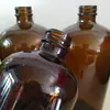 Botella Reagente Boston Marrón Botella de Vidrio 500ml Desinfectante de Manos Botella de Vidrio Transparente Botella con Atomizador 1L Boston