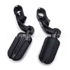 Pedal Plegable Antideslizante Cuadriculado de Aleación de Aluminio para Motocicleta Soporte de Reposapiés para Pasajero Reposapiés 32mm