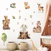 Árbol de Hongos de Dibujos Animados Tocón Bosque Animales Pequeños Pegatinas de Pared Autoadhesivas Lindas Pegatinas de Decoración para Habitación de Niños Br93695