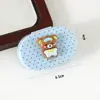 Estojo para Lentes de Contato de Coelho e Urso de Desenho Animado, Estojo para Óculos Giratório Fofo Estilo Menina, Caixa de Lentes de Contato Dupla com Pontos à Prova de Choque