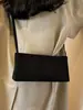 Bolso Baguette de Hombro Único de Nicho para Mujer Modelo Nuevo 2026 Gamuza Rojo Bolso de Novia Bolso de Boda Bolso Cruzado Bolso Cuadrado Pequeño
