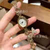 Reloj Cartier con Forma de Barril para Mujer, Reloj Bañera, Reloj de Lujo Ligero de Nicho de Gama Alta para Mujer, Reloj de Pulsera de Cuarzo con Colgante de Mariposa