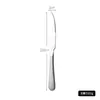 Vajilla de Acero Inoxidable Serie 081 Estilo Occidental, Cuchillo para Bistec de Hotel Engrosado, Tenedor, Cuchara, Cuchara de Servir, Cucharita de Café, Tenedor para Frutas
