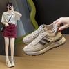 Ins Estilo Coreano Novo Torre Sapatos Femininos 2025 Primavera Estudante Esportivo Tênis de Corrida Sapatos Casuais Sola Grossa Aumentando a Altura 5990