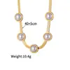 Collar de Perlas de Temperamento de Moda Europeo y Americano Transfronterizo Cadena de Cuchilla Simple de Personalidad de Gama Alta Cadena para Clavícula de Lujo Ligero Venta al por Mayor