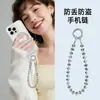 Cadena de Teléfono de Muñeca Corta en Stock, Pulsera Colgante de Cubo de Azúcar de Cristal de Moda y Sencilla, Hecha a Mano de Alta Calidad con Abalorios para Mujer