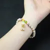 [Cadena de Suministro] Venta al por mayor de fábrica Pulsera de Cinabrio Natural Femenina Estilo Chino Bodhi Gato Círculo Único Pulsera de Dopamina
