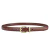 Cinturón Estilo Coreano para Mujer Jeans Cinturón Simple de Moda Fino Decorativo Estilo Coreano Retro Versátil Cinturón para Estudiantes