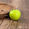 Modelo de fruta em miniatura de simulação de PVC morango laranja chaveiro pingente de bolsa brinquedo de casa de brincar de comida em miniatura
