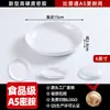 Prato Redondo Fundo de Melamina para Restaurantes de Fast Food Tigela para Arroz Pata de Porco Prato Redondo de Plástico Prato para Macarrão com Noodles Mistos Comercial