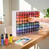 Estante de Almacenamiento de Pintura Amazon Gran Capacidad Montado en Pared Estante de Pintura para Manualidades Estante de Almacenamiento de Botellas de Pintura Estante de Escritorio para Pintura al Óleo