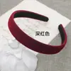 Diadema para Mujer de 2 cm de Ancho Plástico Envuelto Diadema de Sarga Elegante Simple Pana Diadema para Cabello Prensado Accesorios de Pasador