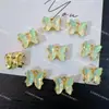 Colgante Sinfonía de Mariposa Cristal Tridimensional Super Brillante Moca Colgante Accesorios para Pulsera de Cuentas DIY, Collar, Pendientes Colgante