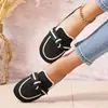 Zapatos planos de mujer sin cordones y punta fina, zapatos planos casuales de talla grande transfronterizos, nueva colección de verano 2026, diseño de malla en bloques de color, modernos
