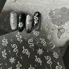 Adesivos de Unha de Cobra com Folha de Ouro Papelaria Adesivos de Unha Cobra da Fortuna Auxiliares de Unha de Luxo Leve Strass para Unhas
