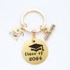 2024 nuevo llavero de acero inoxidable con pergamino para la temporada de graduación, regalo conmemorativo de la ceremonia de apertura para compañeros de clase.